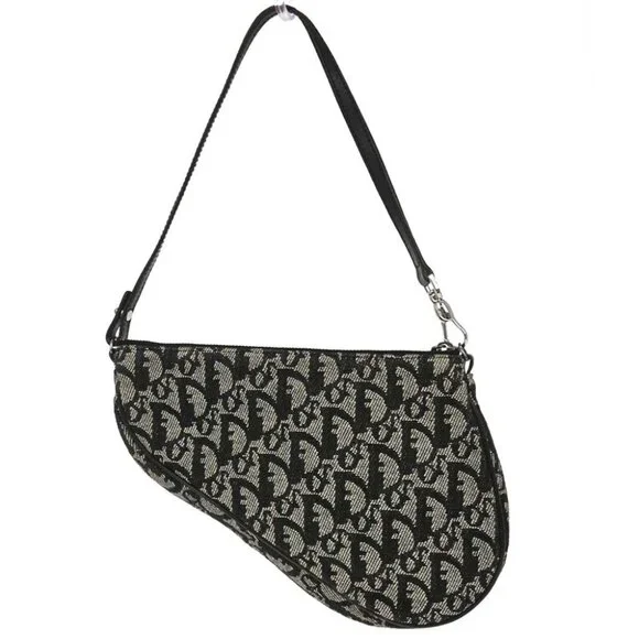 Christian Dior Black Trotter Saddle Handbag - Picture 2 of 10